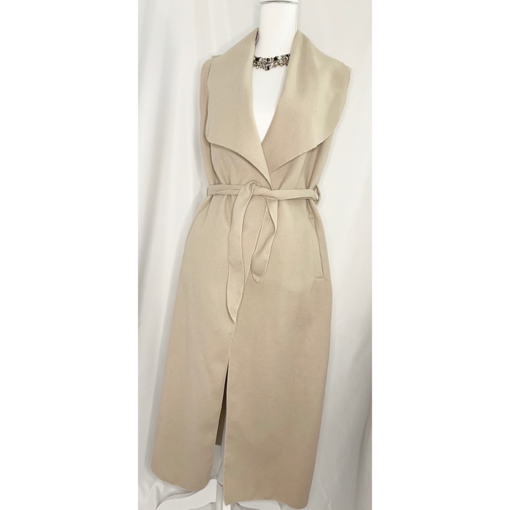 Long Sleeveless Trench Vest